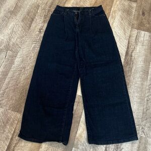 Banana Republic Deep Blue Wide-Leg Jeans